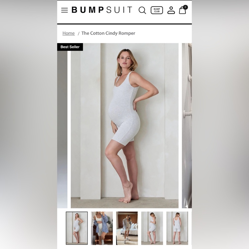 Bumpsuit maternity romper